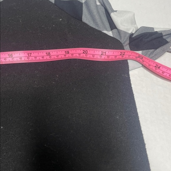 Acting Pro Black Buffalo Plaid Sleeve Raglan Long Sleeve Top 3x - Picture 5 of 8